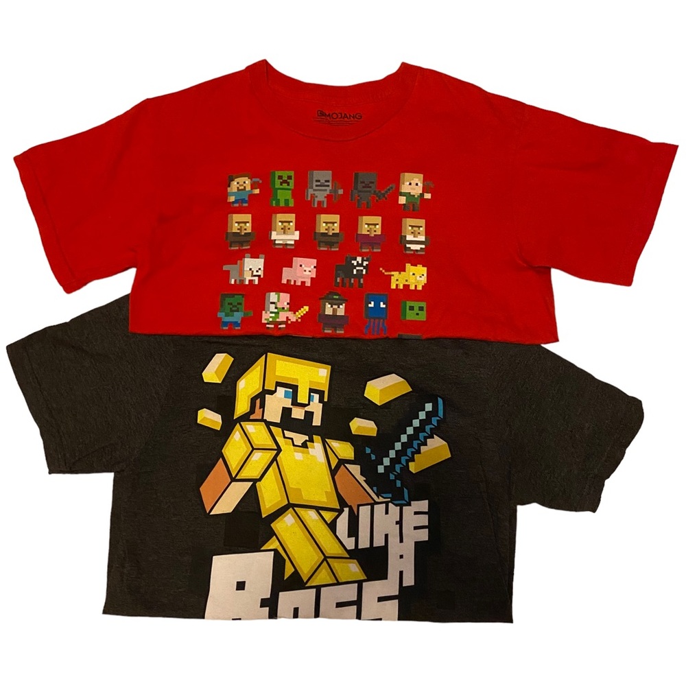 Minecraft Bundle (2) Boys Graphic Short Sleeve Shirts